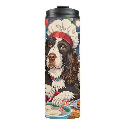 Bouteilles Isothermes Anglais Springer Spaniel Gastronomie : Festif (Devant)