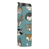 Bouteilles Isothermes Animaux de bois mignons Motif Vintage (Tourné sur la droite)