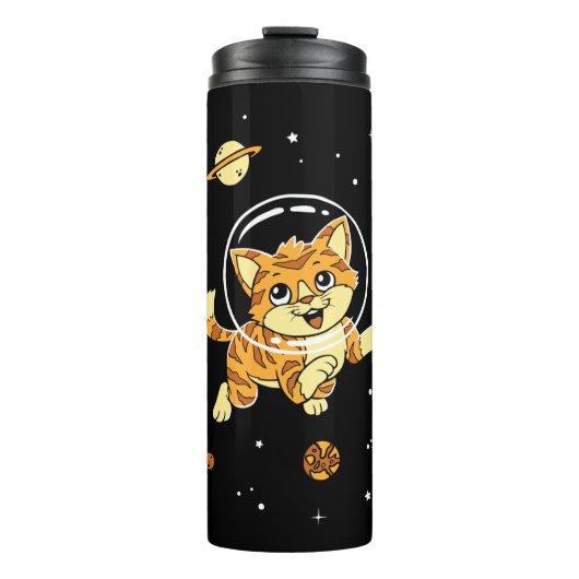 Bouteilles Isothermes Animaux De Chat Dans L'Espace (Devant)