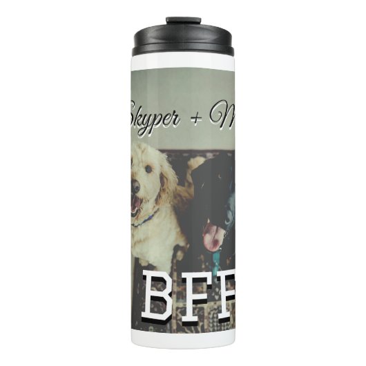 Bouteilles Isothermes Animaux de compagnie amis besties ajouter nom anim (Devant)