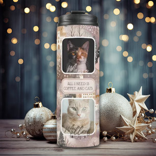 Bouteilles Isothermes Animaux de compagnie personnalisés Photo Collage N