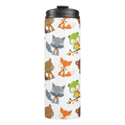 Bouteilles Isothermes Animaux de forêt, Animaux de forêt, Animaux d'auto (Devant)