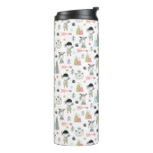 Bouteilles Isothermes Animaux mignons de région boisée et motif indien (Tourné sur la gauche)