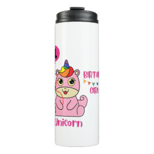 Bouteilles Isothermes anniversaire de la fille de licorne
