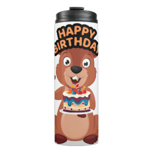 Bouteilles Isothermes Anniversaire d'écureuil