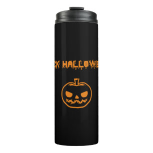 Bouteilles Isothermes Anti Halloween citrouille jack-o' lantern