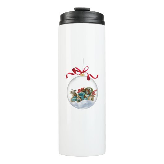 Bouteilles Isothermes Antique Car in a Clear Christmas Bauble (Devant)