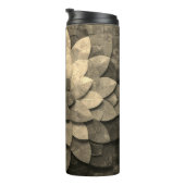 Bouteilles Isothermes Antique Golden Mandala Art Fleur texturée (Tourné sur la droite)