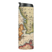 Bouteilles Isothermes Antique vieille carte inspirée (10) (Tourné sur la droite)