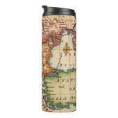 Bouteilles Isothermes Antique vieille carte inspirée (2) (Tourné sur la droite)