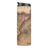 Bouteilles Isothermes Antique vieille carte inspirée (5) (Tourné sur la droite)