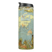 Bouteilles Isothermes Antique World Map of the British Empire, 1886 (Tourné sur la droite)