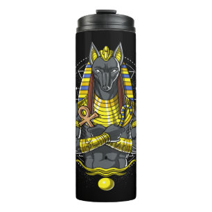 Bouteilles Isothermes Anubis Egyptian Wolf God Egypt Ankh Mythologie