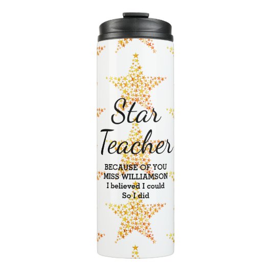 Bouteilles Isothermes APPRÉCIATION DE L'ENSEIGNANT STAR Je Pouvais Perso (Devant)