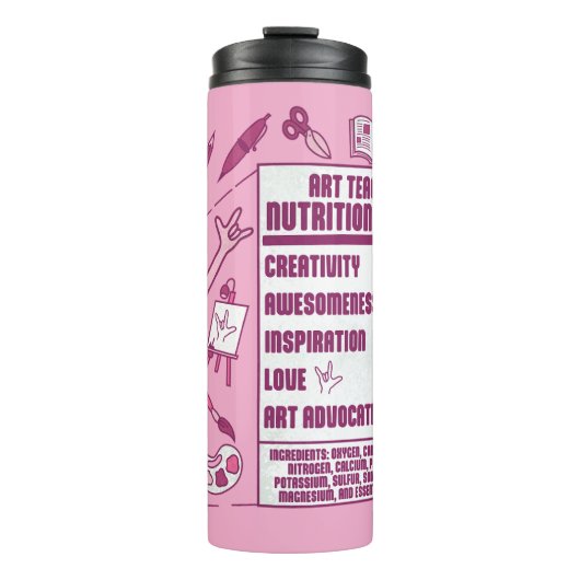 Bouteilles Isothermes Appréciation pour les professeurs d'art - Cadeaux  (Devant)