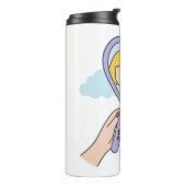 Bouteilles Isothermes Apprendre à m'aimer - Illustration du miroir du co (Tourné sur la gauche)