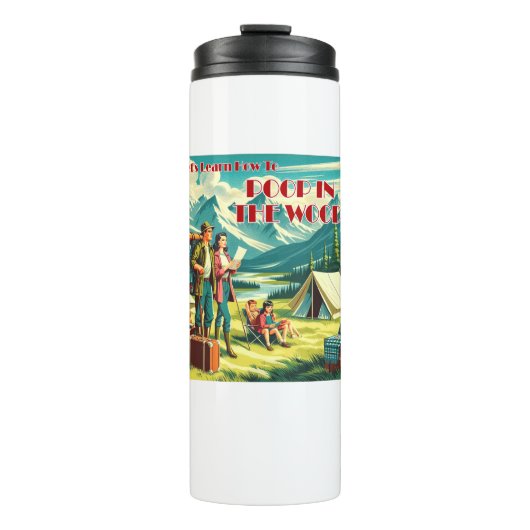 Bouteilles Isothermes Apprenons à piquer dans le camping des bois (Devant)