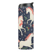 Bouteilles Isothermes Aquarelle abstrait triangles bleus sans soudure ba (Tourné sur la gauche)