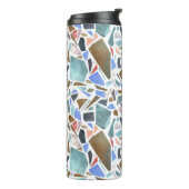 Bouteilles Isothermes Aquarelle Abstraite : arrière - plan blanc dessiné (Tourné sur la gauche)