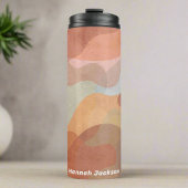 Bouteilles Isothermes Aquarelle Abstraite moderne Nom du monogramme élég