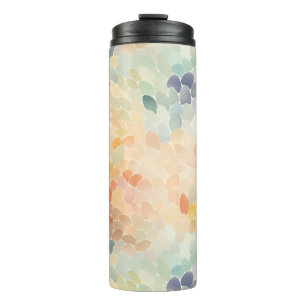 Bouteilles Isothermes Aquarelle Abstraite Pastel Doux