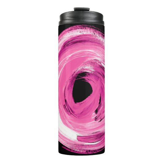 Bouteilles Isothermes Aquarelle abstraite rose (Devant)