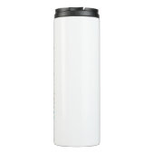 Bouteilles Isothermes Aquarelle Ai personnalisée Chat siamois en Fleurs (Dos)