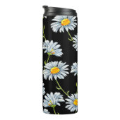 Bouteilles Isothermes Aquarelle. Arrière - plan floral sans couture (Tourné sur la droite)