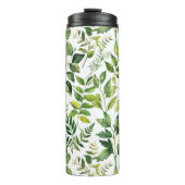 Bouteilles Isothermes Aquarelle Botanique Vert feuilles (Devant)