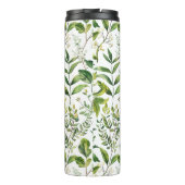 Bouteilles Isothermes Aquarelle Botanique Vert feuilles (Dos)