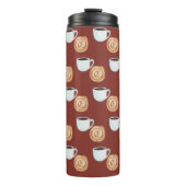 Bouteilles Isothermes Aquarelle Cinnamon Bun Pastry Café (Devant)