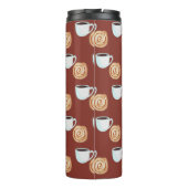 Bouteilles Isothermes Aquarelle Cinnamon Bun Pastry Café (Dos)