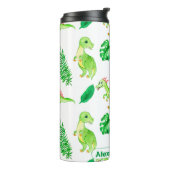 Bouteilles Isothermes Aquarelle couleur mignonne Motif Jungle Dinosaur (Tourné sur la gauche)