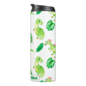 Bouteilles Isothermes Aquarelle couleur mignonne Motif Jungle Dinosaur (Tourné sur la droite)