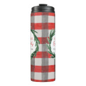 Bouteilles Isothermes Aquarelle couronne et chèque cadeau de Noël (Devant)