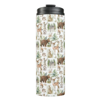 Bouteilles Isothermes Aquarelle Cute Forest Animaux