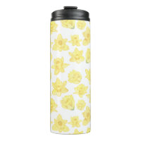 Aquarelle Daffodil Ditzy Motif Floral