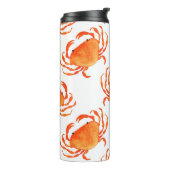 Bouteilles Isothermes Aquarelle de crabe : Motif Arrière - plan blanc (Tourné sur la gauche)