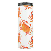 Bouteilles Isothermes Aquarelle de crabe : Motif Arrière - plan blanc (Dos)