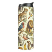 Bouteilles Isothermes Aquarelle de la jungle vintage (Tourné sur la gauche)