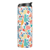 Bouteilles Isothermes Aquarelle de Terrazzo : Motif coloré sans couture. (Tourné sur la gauche)