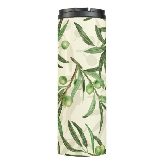 Bouteilles Isothermes Aquarelle des branches d'olive (Dos)