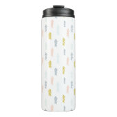 Bouteilles Isothermes Aquarelle douce Chevron Motif (Devant)