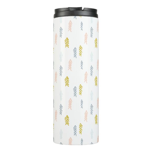 Bouteilles Isothermes Aquarelle douce Chevron Motif (Dos)