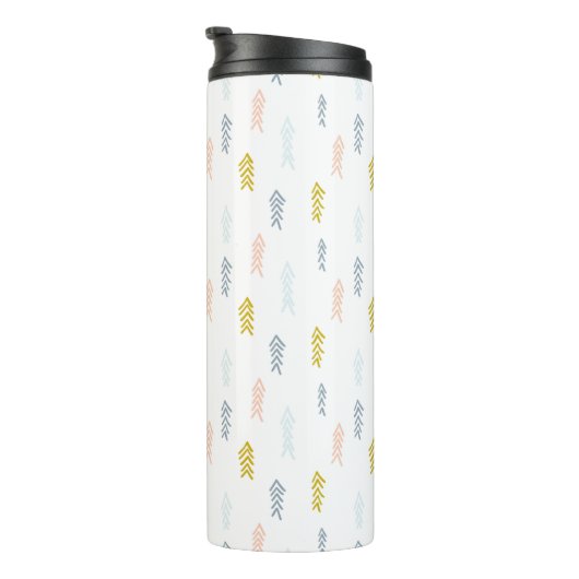 Bouteilles Isothermes Aquarelle douce Chevron Motif (Tourné sur la droite)