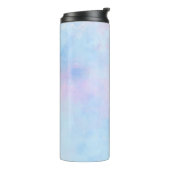 Bouteilles Isothermes Aquarelle Dreamy Rose bleu turquoise (Tourné sur la gauche)