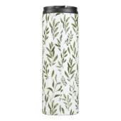 Bouteilles Isothermes Aquarelle Eucalyptus Motif Feuille (Dos)