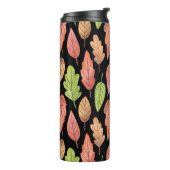 Bouteilles Isothermes Aquarelle feuilles d'automne : motif transparent (Tourné sur la gauche)