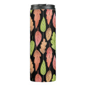 Bouteilles Isothermes Aquarelle feuilles d'automne : motif transparent (Dos)