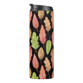 Bouteilles Isothermes Aquarelle feuilles d'automne : motif transparent (Tourné sur la droite)